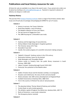 items for sale - Hackney Council