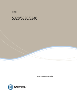 Mitel 5320/5330/5340 IP Phone User Guide