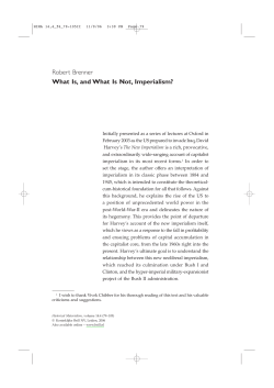 imperialism brenner-what_is_and_what