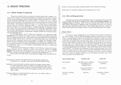 About Essays in General