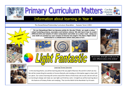 Information about learning in Year 4