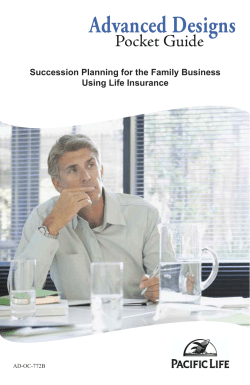Succession Planning for the Family Business Using Life