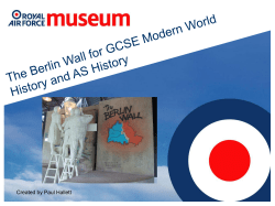 Berlin Wall Resource pack - National Cold War Exhibition