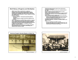 Eugenics and Sterili..