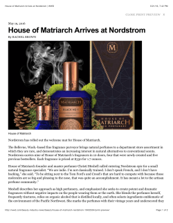 House of Matriarch Arrives at Nordstrom | WWD