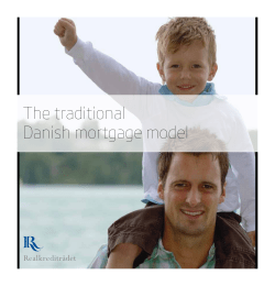 "The traditional Danish mortgage model", The Association of Danish