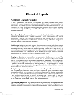 Rhetorical Appeals - People Server at UNCW