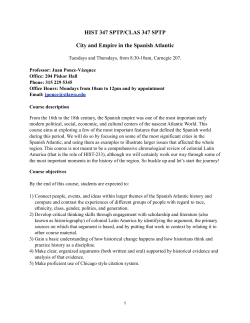 Cities in the Spanish Atlantic syllabus Fall 2013 copy