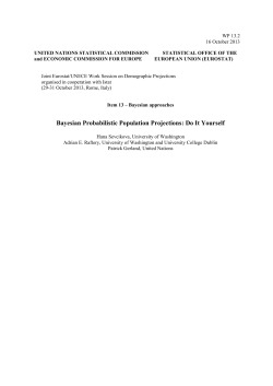 Bayesian Probabilistic Population Projections: Do It Yourself