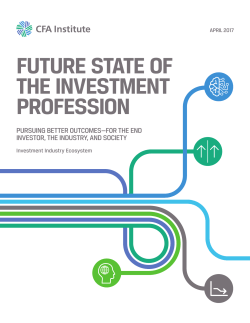 future state of the investment profession