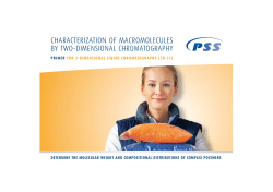 2-dimensional Analysis of Macromolecules