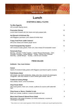 Mike`s American_Lunch - Great American Restaurants