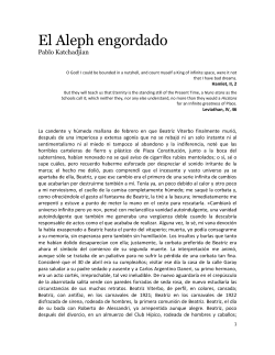 El Aleph engordado - Taller de expresi&oacute;n 1