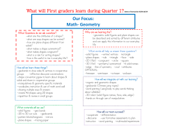 Our Focus: Math