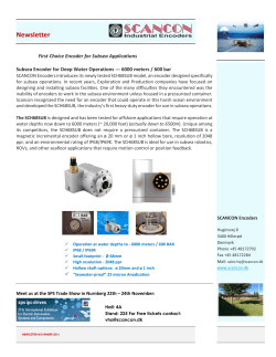 Newsletter - Scancon Encoders