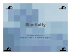 Elasticity