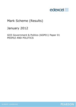 Mark scheme - Edexcel