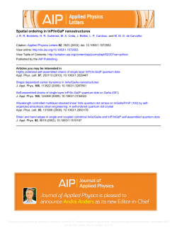 Spatial ordering in InP/InGaP nanostructures
