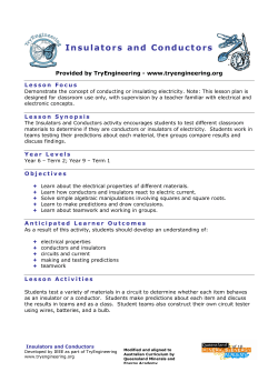 Insulators and Conductors