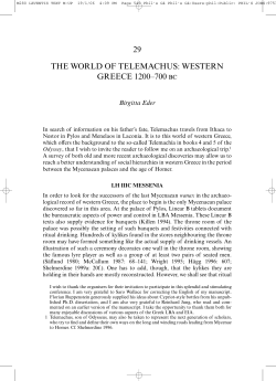 29 the world of telemachus: western greece 1200