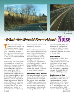 Noise Reducing Pavements