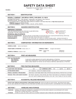 H2SO4 Sulfuric Acid Solution