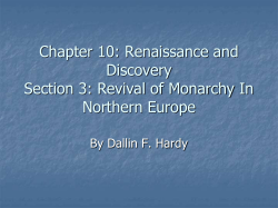 Revival of Monarchy In Northern Europe