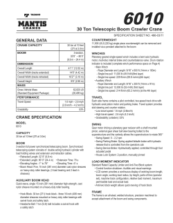30 Ton Telescopic Boom Crawler Crane