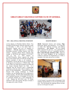 General Club Newsletter