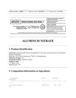 aluminum nitrate - Clayton State University