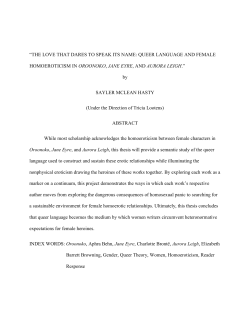 the love that dares to speak its name: queer language and female