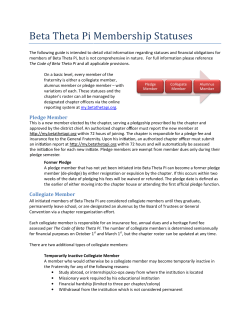 Membership Statuses - My Beta