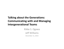 Talking about the Generations - American Library Association