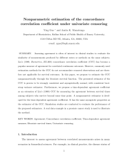 Nonparametric estimation of the concordance correlation coefficient