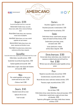 &middot; Ciabattas &middot; &middot; Pizza &middot; &middot; Woks &middot; &middot; Salads &middot; &middot; Starters &middot; &middot; Burgers . $ 320