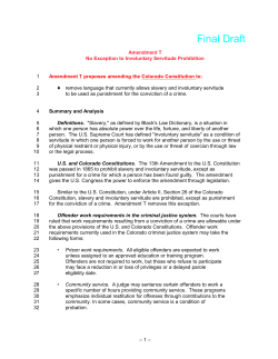 Final Draft - Colorado General Assembly