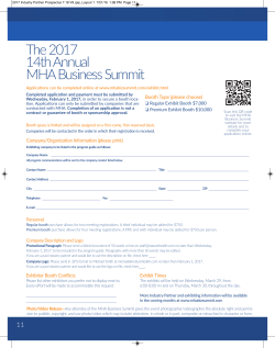 the Exhibitor Application PDF