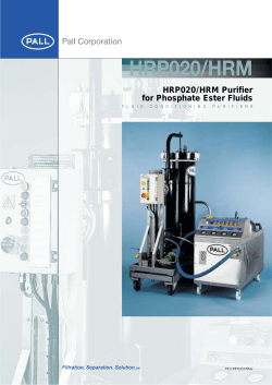 HRP020/HRM - Pall Corporation