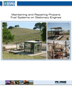 Maintaining and Repairing Propane Fuel Systems on Stationary