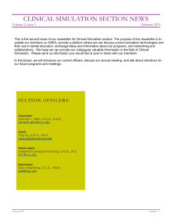 clinical simulation section news