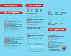 a Printable Menu.