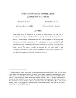 Evidence from Bank Failures - The University of Chicago Booth