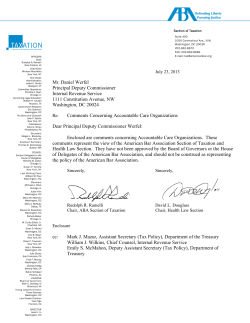 Accountable Care Organizations