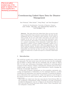 Crowdsourcing Linked Open Data for Disaster