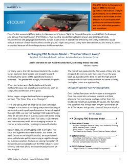A Changing FBO Business Model &ndash; &ldquo;You Can`t Give It Away&rdquo;
