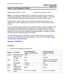 Food Packages for Children