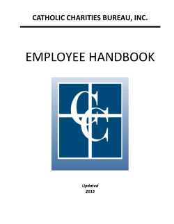 Employee Handbook - Catholic Charities