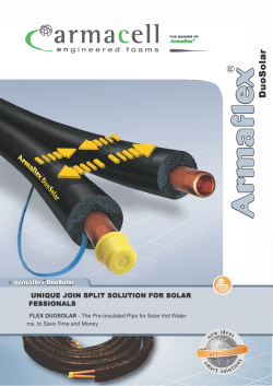 Armaflex Solar (UV Stabilized Pipe Insulation)