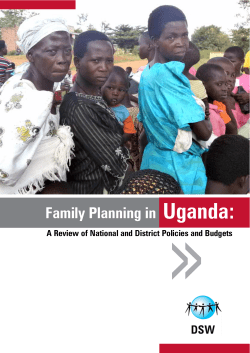 Family Planning in Uganda - Deutsche Stiftung Weltbev&ouml;lkerung
