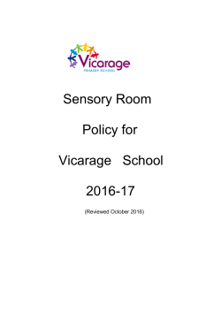 Sensory Room Policy